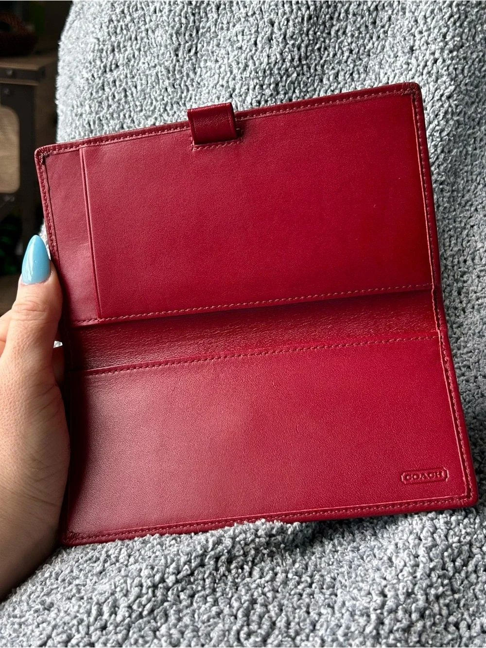 Vintage Coach checkbook wallet